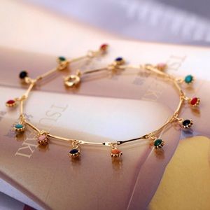 Candy Color Ball Pendant Choker Necklace